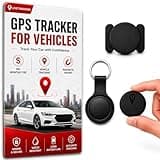 GPS Tracker for Vehicles, No Subscription or SIM Required, Works with Apple Find My, Hidden Magnetic Car Tracker, Waterproof Vehicle Locator for Cars, Trucks, Luggage, Keys, Bags, iOS Only(Black)