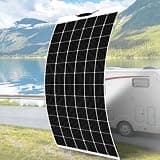 400w Flexible Monocrystalline Solar Panel, High Efficiency Bendable Solar Module with Built-in Bypass Diode Protection for Rv, Marine Boat, Camping, Van, Off-Grid Outdoor Power 18V