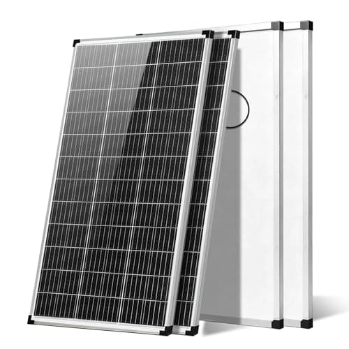 400W Solar Panel, 200W*2 N-Type 12V 18BB Monocrystalline Solar Panels, 25% High Efficiency, IP68 Waterproof, for RV, Van, Marine, Camper, Rooftop, Off-Grid, Silver