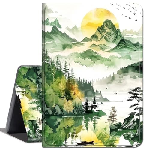 Case for Samsung Galaxy Tab S8 (2022) / Galaxy Tab S7 (2020),Slim Lightweight Smart Shell Stand Cover with Auto Wake/Sleep Case for Galaxy Tab S8/S7 11 inch,Forest and Lake