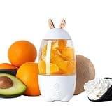 Portable Electric Juicer Cup, Multifunctional Personal Blender, Cute Bunny Style, USB Rechargeable