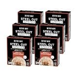 Better Oats Steel Cut Protein Oatmeal, Maple-Brown Sugar 12.7 oz Box 6 Pack