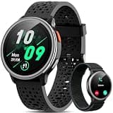 Quican Smart Watch for Women & Men, Compatible with iPhone & Android, Black