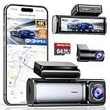 Affver 4K+2.5K Dash Cam Front and Rear, Built-in 5G WiFi 6 GPS, 64GB Card Included, 3.59'' IPS Screen Dash Camera for Cars, Dual Dashcam with G-Sensor, Loop Recording, 24H Parking Monitor