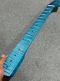 AAAA 22 fret 25.5" Blue Gloss Flame Maple Electric guitar Neck Parts Replacement