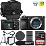 Sony a6700 Mirrorless Digital Camera (Body Only) 26MP APS-C Sensor | AI Autofocus + Spare Extra Replacement Battery + 128GB Card + Camera Case
