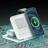 Multifunctional Clock Wireless Charger DH15 White