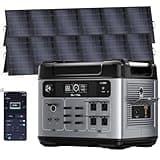 OUKITEL P2001 Pro 3200W Power Station with 2x500W Solar Panel, 2048Wh Solar Generator with 4x6400W Peak AC Outlets, 1.5H Full Charging, APP Control LiFePO4 Battery for Camping RV HomeB ackup