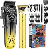 LQT Professional Hair Clippers for Men, Cordless Beard Trimmer Set, Barber-Grade Tool with USB Charging, Lightweight & Low Noise for Home Use