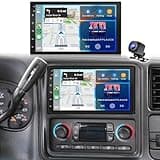 7" Car Stereo Upgrade for Chevy Silverado 1500 2500 C/K Pickup 2003-2006 with Wireless CarPlay Android Auto, Double Din Android 14 Touchscreen Radio w/GPS Bluetooth WiFi FM RDS SWC Camera Mic, 2+32G