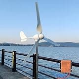 FLTXNY POWER Wind Turbine 1000W 48V Horizontal Wind Generator Kits 3 Blades with MPPT Charge Controller Free Energy