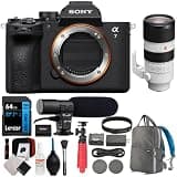 Sony a7 V Full-Frame Mirrorless Interchangeable Lens Camera - Body Only Bundle with Sony FE 70-200mm F2.8GM OSS E-Mount Lens + 64GB Card + Camera Bag + Accessories