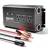 StrenrmGO 1000W Power Inverter for Vehicles, 12V DC to 110/120V AC Car Inverter with 3 AC Outlets, USB 24W/ PD 30W Fast Charger. (1000w-black)