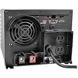 Tripp Lite 750W Power Inverter/Charger, 12V DC to 120V AC, 20A, 2 Outlet 5-15R, Auto-Transfer Switching, Up to 1500W in Peak Power, 1-Year Warranty (APS750)