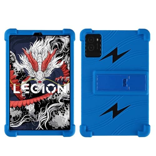 QYiiD Case for Lenovo Legion Y700 (2025) 3rd Gen 8.8 inch TB-321FC, Light Weight Silicone Kids Friendly Rubber Soft Shock Proof Protective Cover Case, Blue