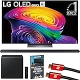 LG 65 inch OLED evo AI C6 4K Smart webOS TV (2026) OLED65C6PUA Bundle with HW-S800D Ultra-Slim 3.1.2ch Wireless Soundbar, 2X HDMI Cable and Deco Gear Home Theater Beginner's Guide