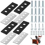 Snow Blower Impeller Modification Kit - 1/4" 4-Blade Universal, for Modifies 2-Stage Machine (4)