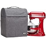 HOMEST Stand Mixer Dust Cover Compatible with KitchenAid 6/7/8 Quart Bowl Lift, Zipper Pocket for Various Kitchen Appliance Accessories, Grey (Patent Design)