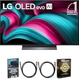 LG 48 Inch Class C5 Series OLED evo 4K UHD Smart webOS TV 2025 OLED48C5PUA Bundle with Deco Gear Home Theater Guide, 2 HDMI Cables and Deco Essentials CPS 26 Months Premium Extended Protection Pack