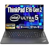 Lenovo ThinkPad E16 • 16" FHD+ Business Laptop Computer • Intel Corer Ultra 5 125U • 16GB RAM • 512GB SSD • Fingerprint Reader • Backlit Keyboard • Thunderbolt 4 • WiFi 6 • Win 11 Pro