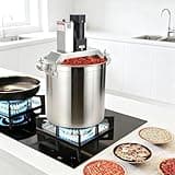 Automatic Food Mixer, Speed Tilt-Head Stand Mixer with Dough Hook Whisk Beater, Splash Guard & Anti-Slip Base for Baking 80