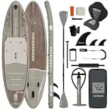 TIGERXBANG Inflatable Stand Up Paddle Board with SUP Board Accessories, Anti-Slip EVA Deck, 11' Paddleboard for Adults & Youth - All Skill Levels, Green