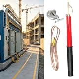Epoxy Resin Telescoping Safety Tool with Strage Bag, Portable Insulated Direct Discharge Modes Rods with 10mm2 Copper Wire, Electrical Safety Tool