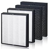 Wocase AP303 AP304 Replacement Filter Compatible with DAYETTE & FRESHDEW AP303 AP304 Air Purifier, Allergen Remover & Odor Eliminator Filter, 4-PACK