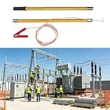 Epoxy Resin Insulated Electrical Safety Tool for Construction Sites, Direct Discharge Modes Rods with Copper Wire, High Voltage Discharge Stick