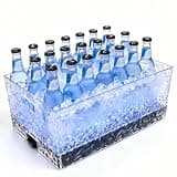 Ice Buckets for Parties Wine and Champagne Bucket Cooler (24-Piece Set) – Acrylic 15L LED Glow Ice Bucket, Large Chiller Bucket, Perfect for Bars, Birthdays, and Parties