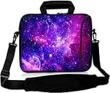 RICHEN Messenger Bag Carrying Case Sleeve with Handle Accessory Pocket Fits Laptops/Notebook/ebooks/Kids tablet/ipad (11-13.3 inch, Purple Galaxy)