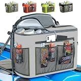 TidyFriend Kayak Cooler Behind Seat, Waterproof Cooler for Kayaking, Kayak Accessories Cooler Bag, Compatible with Lawn Chair Seat, Portable Ice Chest, Keeps Drinks Cold, Travel, Beach, Lunch (Grey)