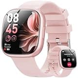 3Cloudge 1.72-inch Women's Smart Watch, Answer/Call/Fitness Watch with 100+ Exercise Modes, Smartwatch Fits for Android & iOS Devices (Pink)