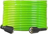 commowner 33FT x 1/4" Pressure Washers 123987 Replacement Hose with M22-14mm, Green