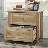 2 Drawer Farmhouse Lateral File Cabinet, Brown Wood Rustic Horizontal Filing Cabinet, Wooden Storage Cabinet for Home Office Letter & Legal Hanging Files