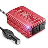 BESTEK 300W Car Power Inverter - DC 12V to 110V AC Car Plug Adapter with 30W USB-C & 18W USB-A Dual AC Outlet, Fast Car Charger Adapter for Laptop, Vehicles, Road Trip Essentials