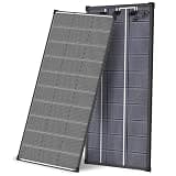 LETSFAB 220W Rigid Solar Panels, 25.4% High Efficiency N-Type 20BB Cells,Anti-Shadow Monocrystalline with MC4 Connector, Waterproof for RV, Van, Boat, Camper Roof