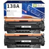 138A Toner Cartridge Replacement for HP 138A 138 A 138X 138 X Toner Cartridge ( with Chip ) Use for HP LaserJet Pro 3001dw 3001fdw MFP 3101fdw (2 Black)