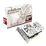 SURALLOW RX 580 8GB Graphics Card, 2048SP,GDDR5,256 Bit Graphics Card for Gaming PC,PCIE 3.0,Twin Freeze Fans Computer Video Card with HDMI/DP/Ports