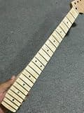 AAA 22 fret Gloss Flame Maple electric guitar neck 25.5" Fretboard Inlay Replace