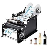 TYBJLXF Manual Round Bottle Labeling Machine,Label Applicator Machine for Width 10-110mm Length 10-300mm Label