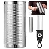 Metal Guiro Instrument with Scraper, Portable Guiro Shaker for Musicians and Beginners, Percussion Musical Training Tool, Side Handle for Secure Grip, for Concerts and Band Performances