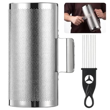 Metal Guiro Instrument with Scraper, Portable Guiro Shaker, Latin Percussion Instrument Musical Training Tool for Beginner Musicians, Professional Performers