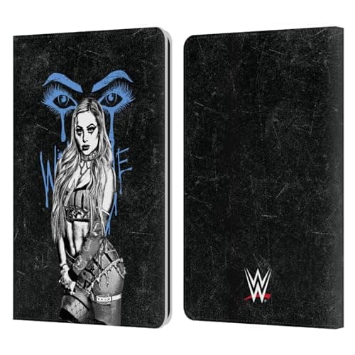 Head Case Designs Officially Licensed WWE Watch Me Liv Liv Morgan Leather Wallet Case Compatible with Kindle Paperwhite 1/2 / 3