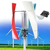 Fablestoryem 14000W Wind Turbine Generator Kit with MPPT Controller,12V/24V/48V/110V/220V Wind Turbine Vertical Wind Generator Kit, Electricity Producer Equipment, Home Power Energy Kit,Color-12V