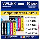 VLVLLNK Remanufactured for Epson 232XL Ink Cartridges Combo Pack for 232 232XL Ink Cartridges Work with XP-4200 XP-4205 Workforce WF-2930 WF-2950 Printer (10-Pack, 4Black 2Cyan 2Magenta 2Yellow)