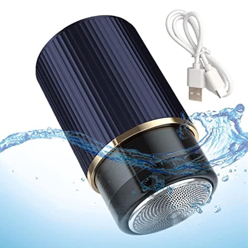 NULYUNZE Mini Electric Shaver | Ultra Mini Portable Electric Pocket Shaver for Men, for Facial Hair Care Use on Travel