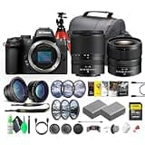 Nikon Z50 II Compact Lightweight Mirrorless Camera with 18-140mm f/3.5-6.3 Lens Kit (NIZ5021814LK) + 12-28mm Lens + 64GB Memory Card + EN-EL25 Battery + 67mm Telephoto Lens + More