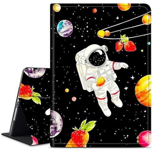 Dikoer for Samsung Galaxy Tab E 9.6" 2015 (SM-T560/T561/T565/T567) Tablet Case, Multiple Viewing Angles & Kickstand Back Case Drop Protection Smart Cover, Planet Man