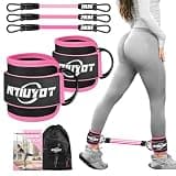 NTIUYOT Ankle Resistance Bands with Cuffs,Workout Sets for Women, Resistance Bands for Working Out, Exercise Band for Leg Booty, Home Gym Workout Equipment, Ankle Weights Fitness Band Set